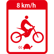 制限速度（8km/h)